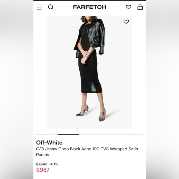 Jimmy Choo Off White Anne Heels- light blue/transparent - Picture 8 of 9